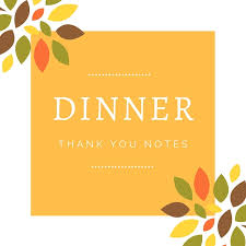 When we all have our plates full, managing work in someone's. Dinner Thank You Notes Free Thank You Card Wording