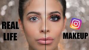 insram makeup vs everyday real life
