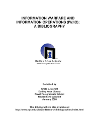 Information Warfare And Information Operations By Clifford