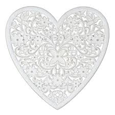 Heart Carved Wooden Wall Decor 24