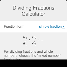 Dividing Fractions Calculator Step By