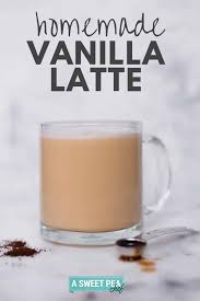 my go to vanilla latte recipe ready in
