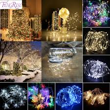 Us 1 33 14 Off Fengrise Led Lights Wedding Decoration Light Copper Wire String Fairy Light Birthday Party Decoration New Year Event Supplies In