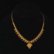 23k indian granulated gold necklace