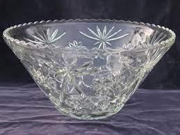 Vintage Pressed Glass Punch Bowl Cups