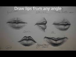 draw and shade lips from any angle with