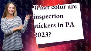 inspection stickers in pa 2023