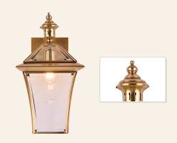 Luxury Outdoor Led Copper Wall Lamp