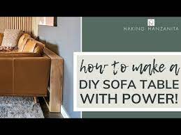 Diy Behind The Couch Table With