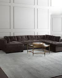 Brown Sectional And Armless Sofa