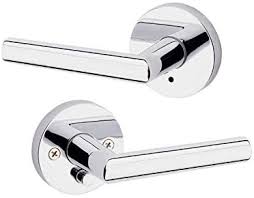 Usually metallic or bronze colour. Kwikset 91550 004 Milan Door Handle Lever With Modern Contemporary Slim Round Design For Home Bedroom Or Bathroom Privacy In Polished Chrome Buy Online At Best Price In Uae Amazon Ae