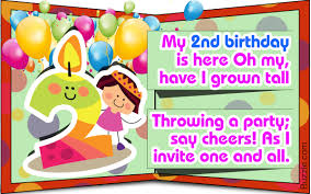 Second Birthday Invitation Wordings That Are Cute And Funny