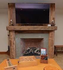 Reclaimed Barn Wood Timbers Surround