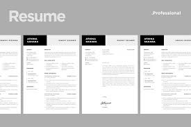 Professional Resume Templates With Match Cover Letter Templa