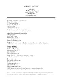 Examples Of Resume References References Curriculum Vitae Examples