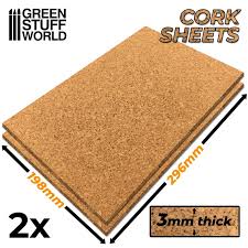 Discount Gsw Cork Sheet In 3mm X2 The