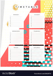 Planner Calendar Schedule The Week Abstract Design