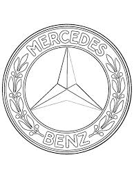 Ausmalbilder autos mercedes amg 14 modern home revolution. Mercedes Benz Logo Color Page 1001coloring Com