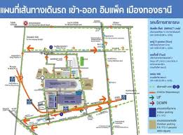 แผนที่คอนโดเมืองทองธานี | ห้องพักอิมแพคเมืองทองธานี