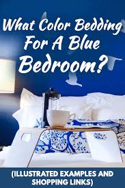 what color bedding for a blue bedroom