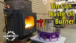 tin can waste oil burner