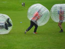 Image result for soccer in inflatable balls