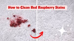 clean a raspberry stain from carpet
