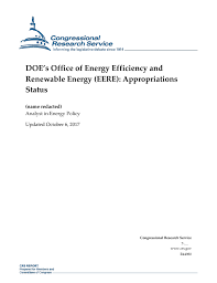 Does Office Of Energy Efficiency And Renewable Energy Eere