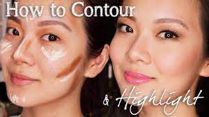 how to contour and highlight for asian