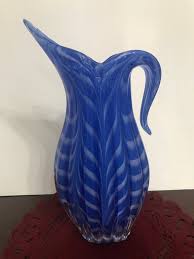 Art Glass Pitcher Vase Murano Canada