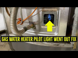 rheem gas water heater pilot light went