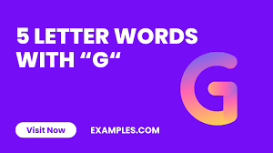 5 letter words with g 450 list