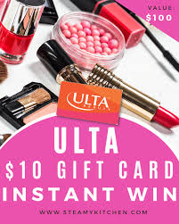 10 ulta gift card instant win steamy