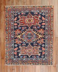 traditional antique persian square navy