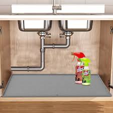 spill proof under sink cabinet mat