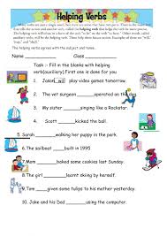 Students will use a word bank of helping verbs to fill in the blanks, as well identify helping verbs and action verbs in a given sentence. Helping Verbs Am Is Are Was Were Has Have Had Worksheet