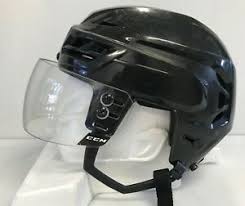 Details About Ccm Resistance 100 Pro Stock Hockey Helmet Small Black Ccm Visor Ahl 9407