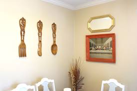 Hanging Art Utensils In Dining Room