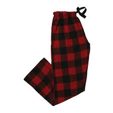 red plaid flannel lounge pants