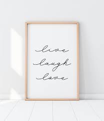Live Laugh Love Printable Wall Art