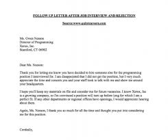 Rejection Follow Up Sample Letter Business Career Center Smeal