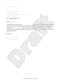 Rent Increase Letter With Sample Notice Of Rent Increase Template