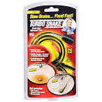 Turbo snake drain hair removal tool