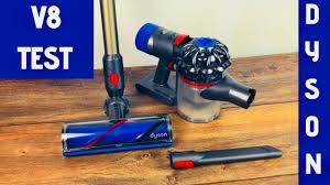 Up to a 40 minute run time, multiple floor cleaning heads, and a hepa filter all come on the main handheld portion of the dyson v8 vacuum is a trigger that powers the unit, a dust bin release button, a dust bin, a hepa filter, and a. Dyson V8 Akku Staubsauger Test Fazit Youtube
