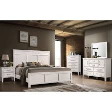 It's built on an engineered wood frame, and sits right on the floor for some understated appeal. Delia White King Bed Set 677 Only 1 899 00 Houston Furniture Store