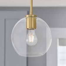 Clear Glass Globe Pendant Lamp Shade