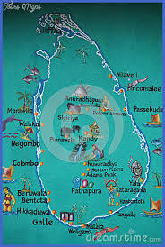 sri lanka map tourist attractions