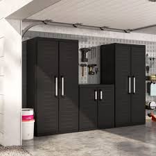 keter tall storage cabinet xl black