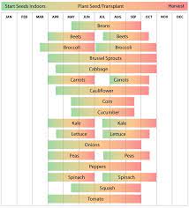 North Ina Vegetable Planting Calendar