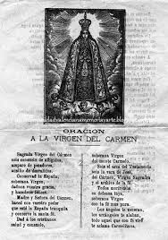 Comunidad Valenciana: Arte y Memoria: Valencia. Oración en verso a la Virgen del Carmen